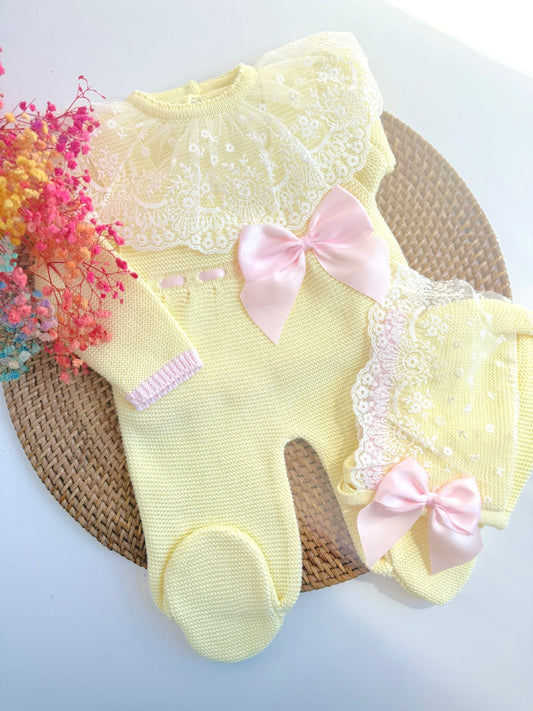 Set de nacimiento Deluxe Amarillo Rosa