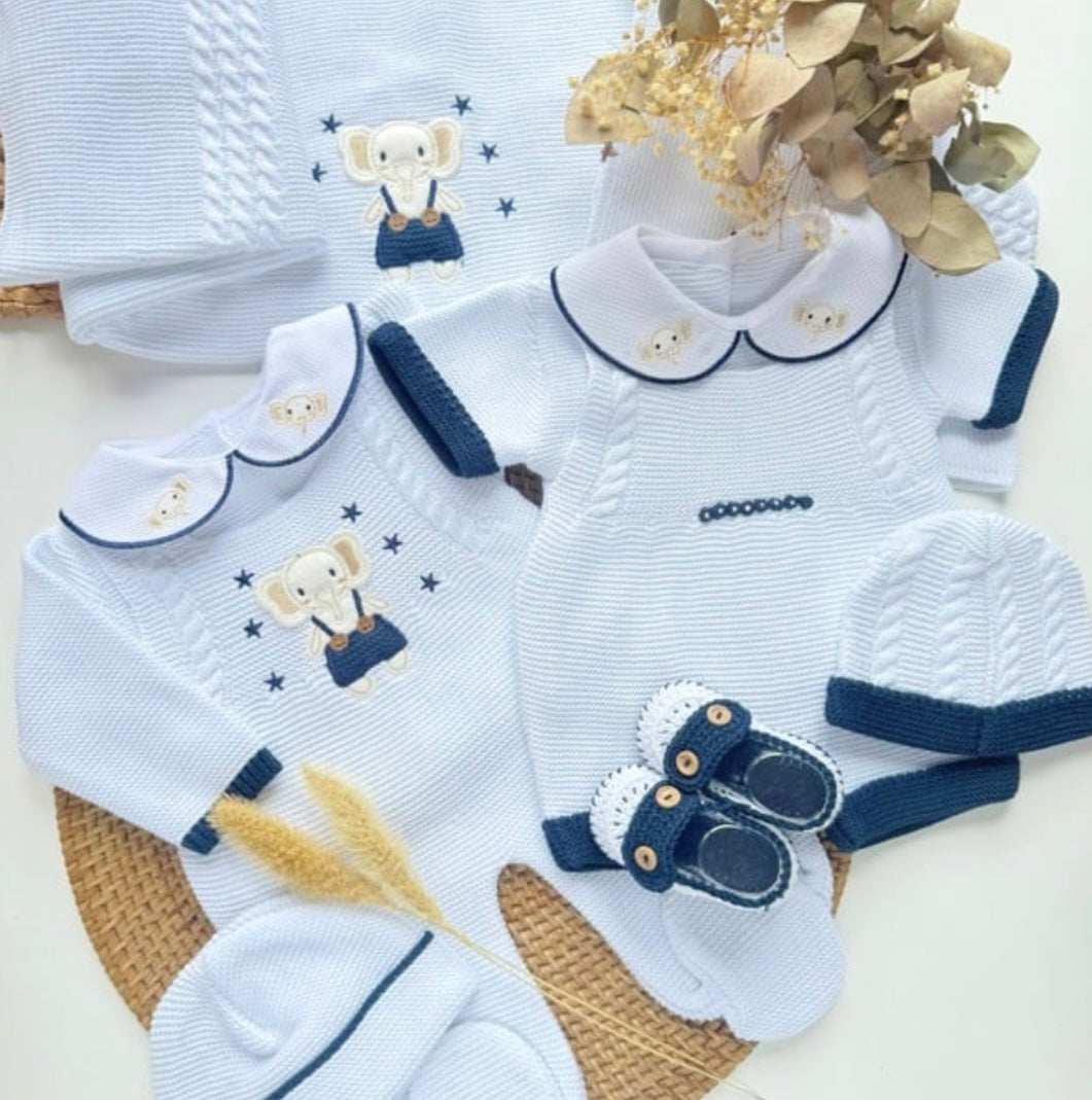 PACK ELEFANTE AZUL Y BLANCO