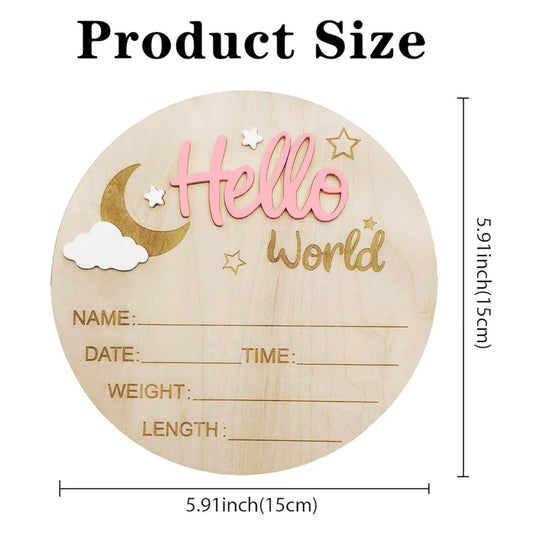 Letrero Hello WORLD ROSA