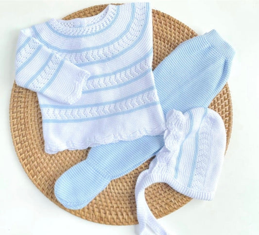 Traje Loira Blanco Azul