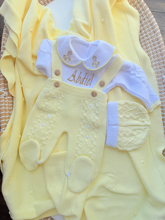 Traje caballito amarillo 🐴