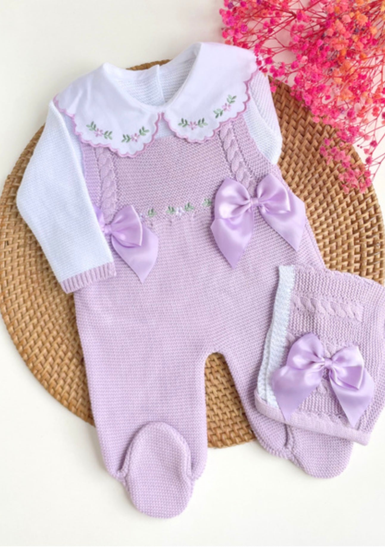 Traje  Flores púrpura