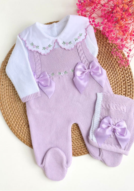 Traje  Flores púrpura