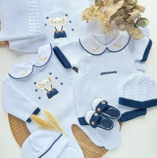 PACK ELEFANTE AZUL Y BLANCO