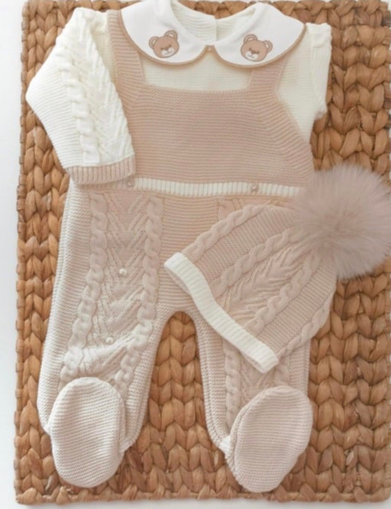 Traje ositos invierno Beige