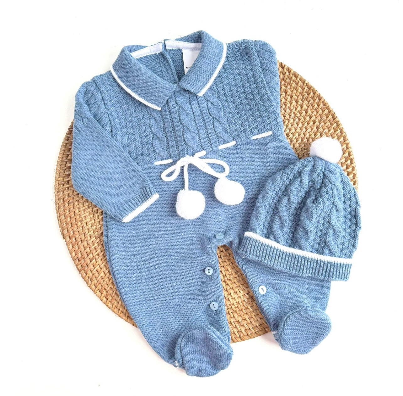 Traje azul cobalto invierno