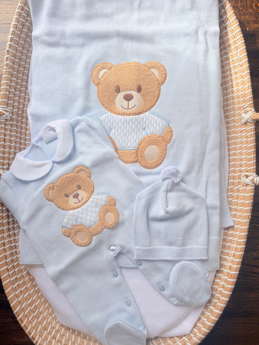 Set nacimiento osito azul