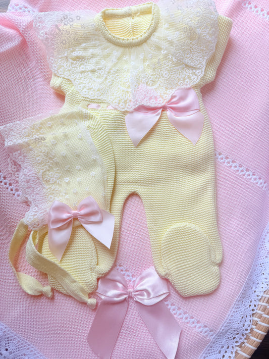 Set de nacimiento Deluxe Amarillo Rosa